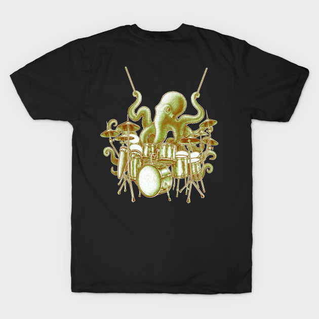 Octopus playing drums by Artardishop